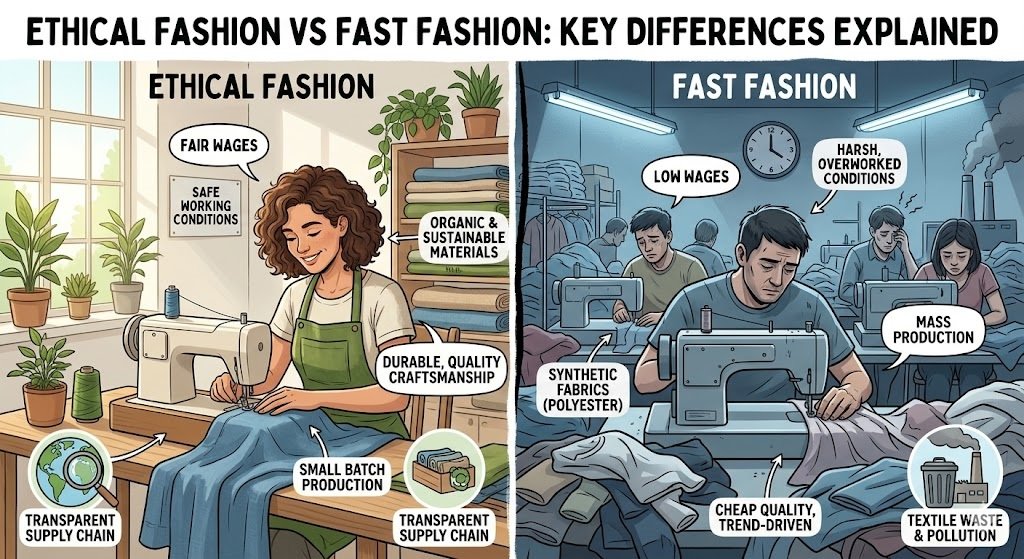 Ethical Fashion vs Fast Fashion: Key Differences Explained